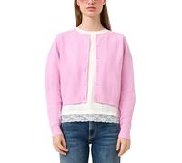 QS Damen 2177623008 Cropped Strickjacke, 41w0_rosa, S EU