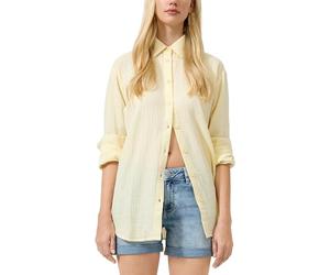 QS Damen 2180223 Longbluse aus Musselin (1er Pack)