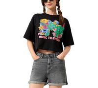 QS Damen 2184404 T-Shirt Kurzarm Cropped (1er Pack)