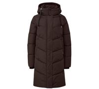Steppmantel QS, Damen, Gr. M, braun, Steppware, Obermaterial: 100% Polyester, unifarben, gerade knielang, Rundhals, Bündchen, Mäntel Steppmantel, Wintermantel mit Kapuze (59219536-M) braun