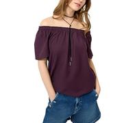QS Viskosemix-Bluse mit Carmenausschnitt