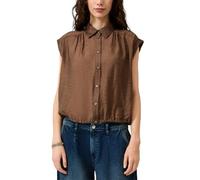 Leicht transparente Viskosemixbluse 42 braun 2181179.8922.42