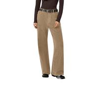 QS Damen Hose - Cord, Wide Leg, 5-Pocket