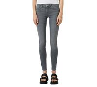 Slim-fit-Jeans QS, Damen, Gr. 40, Länge 32, mid grau used, Denim/Jeans, Obermaterial: 99% Baumwolle, 1% Elasthan. Futter: 70% Polyester, 30% Baumwolle, unifarben, slim fit lang, Jeans Slim-fit-Jeans,