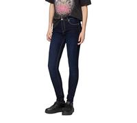 s.Oliver Damen-Jeans Sadie - Skinny Fit, Mid Rise, Skinny Leg, elastisch, Used-Look, Blau 38/30