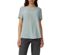 QS Damen Kurzarmbluse aus Viskose Blusenshirt Kurzarm
