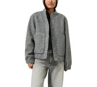 QS Damen Outdoor-Jacke - Loose Fit, Bouclé, Stehkragen