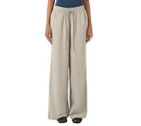 Leinenmix Hose mit Gummizug und weitem Bein 34/32 beige 2175396.8160.34_32