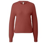 QS Damen Pullover Rot Cartoon Langarm Regular Fit Herbst/Winter