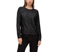 Strickpullover mit Rollsaum M schwarz