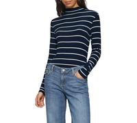 QS Damen Softes Longsleeve aus Viskosemix Langarmshirt mit Stehkragen (1er Pack)