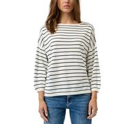 s.Oliver Strickpullover QS 2175113 Damen leichter Viskosemix Blau/Creme Größe L