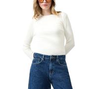 s.Oliver Damen Strickpullover 2175113 Leichter Viskosemix blau/creme XS