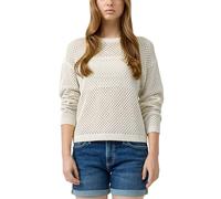 QS Damen Strickpullover - Langarm, Regular Fit, Ajourmuster