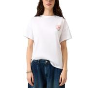 QS Baumwollshirt mit Rücken- und Frontprint