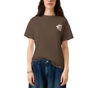 QS Baumwollshirt mit Rücken- und Frontprint
