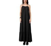 Langes Viskosemix-Kleid 42 schwarz 2180770.9999.42