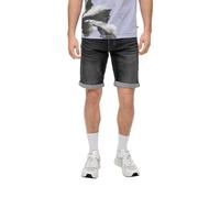 QS Denim-Shorts mit fixiertem Umschlag