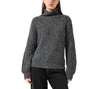 Flauschiger Oversize-Pullover mit Rollkragen L schwarz 2174528.99W0.L