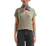 Fließendes Oversize-Shirt mit Rippstruktur XL Grün 2170585.7803.XL