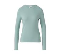 Geripptes Longsleeve im Slim Fit M türkis 2141201.6215.M