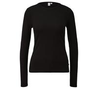 QS Geripptes Longsleeve im Slim Fit