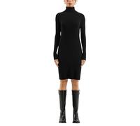 Geripptes Strickkleid XL schwarz 2174536.9999.XL