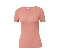 Geripptes T-Shirt mit Knopfleiste M Orange 2167410.2080.M