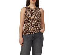 Geripptes Tanktop mit All-over-Print 54 schwarz 2168425.99A9.54
