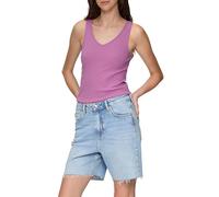 QS Geripptes Top im Slim Fit aus Modalmix