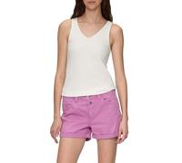 QS Geripptes Top im Slim Fit aus Modalmix