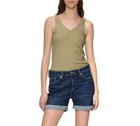 QS Geripptes Top im Slim Fit aus Modalmix