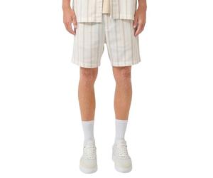 QS Gestreifte Jogger-Shorts