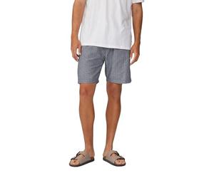QS Gestreifte Shorts aus Leinenmix