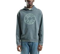 QS Gewaschener Hoodie mit Frontdruck