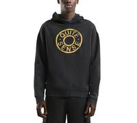 QS Gewaschener Hoodie mit Frontdruck