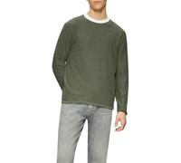 QS by s.Oliver Gewaschener Strickpullover mit Rollsaum Herren Größe S