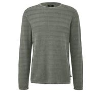 Gewaschener Strickpullover mit Rippstruktur S Grün 2170366.7929.S