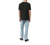 Gewaschenes Basic-T-Shirt aus weichem Heavy Jersey XXL schwarz 2167430.9999.XXL