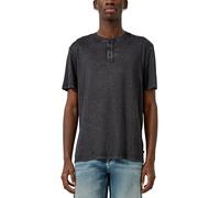 QS Gewaschenes Henley mit Rippstruktur
