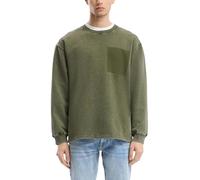 Gewaschenes Sweatshirt mit Kontrast-Detail S olive 2172415.7929.S