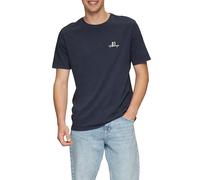 Gewaschenes T-Shirt mit Front- und Rückenprint XL blau 2150421.58D0.XL