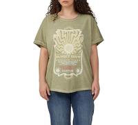 Gewaschenes T-Shirt mit Frontprint 52 grün 2171556.72D1.52