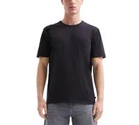 Gewaschenes T-Shirt mit Kontrast-Detail L schwarz 2171867.9999.L
