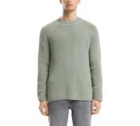 Grobstrickpullover mit Wascheffekt und Rollkante M Grün 2170367.7380.M