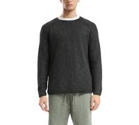 s.Oliver Grobstrickpullover mit Wascheffekt und Rollkante Schwarz XL