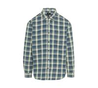 Regular Fit: Gewaschenes Flanell-Hemd mit Karo-Muster L blau 2153013.59N0.L