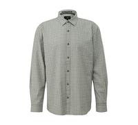 qs - Hemd olive|weiß - Gr. - XL