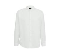 Regular Fit: Gewaschenes Twillhemd mit Logostickerei XXL weiß 2165091.0100.XXL