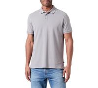 QS Herren 2144368 Poloshirt mit Logo Detail, grau 9167, L